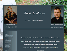 Tablet Screenshot of jana-unvergessen.de
